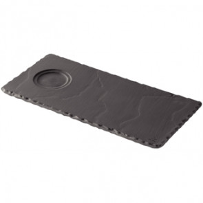 Revol Basalt Tray with Cup Indents 250mm