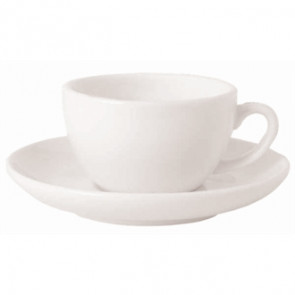 Royal Porcelain Classic White Espresso Cups Saucer 125mm