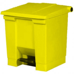 Rubbermaid Yellow Step-On Container 30.5Ltr