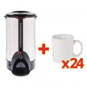 Special Offer Caterlite 8Ltr Water Boiler with 24 Free Mugs