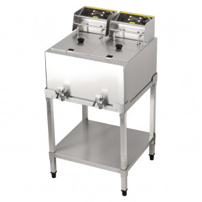 Buffalo Double Tank 6kW Freestanding Fryer 2x8Ltr