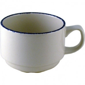 Steelite Blue Dapple Slimlline Stacking Cup