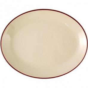 Steelite Claret Empire 11" Oval Coupe Dish