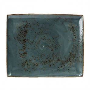 Steelite Craft Blue Rectangular Platters 330 x 270mm