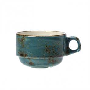 Steelite Craft Blue Slimline Stacking Cups 200ml