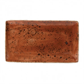 Steelite Craft Terracotta Rectangular Platters 330 x 190mm