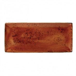 Steelite Craft Terracotta Rectangular Platters 370 x 265mm