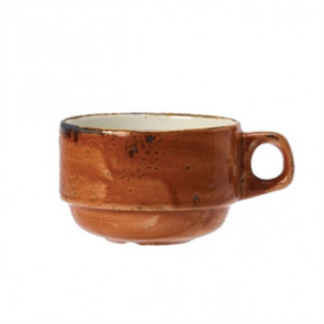 Steelite Craft Terracotta Stacking Slimline Cups 284ml