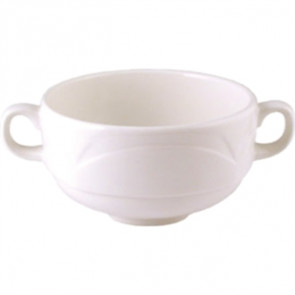 Steelite Manhattan Noir Handled Soup Cup