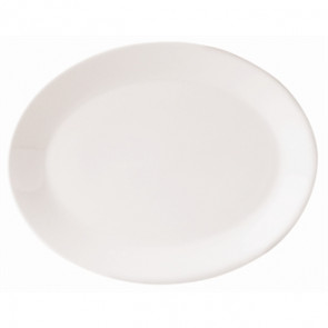 Steelite Monaco White Mandarin Oval Dishes 280mm