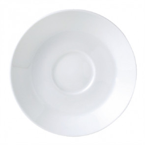 Steelite Monaco White Mandarin Tea Saucers Single Well 150mm