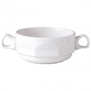 Steelite Monte Carlo Ivory Handled Soup Cups 285ml