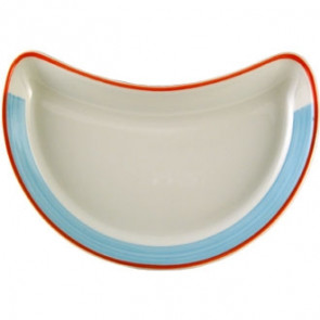 Steelite Rio Blue Crescent Salad Plates 202mm