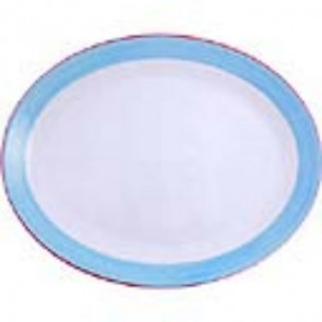 Steelite Rio Blue Oval Coupe Dishes 255mm