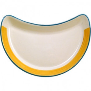 Steelite Rio Yellow Crescent Salad Plate