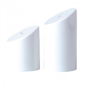 Steelite Sheer White Pepper Shakers