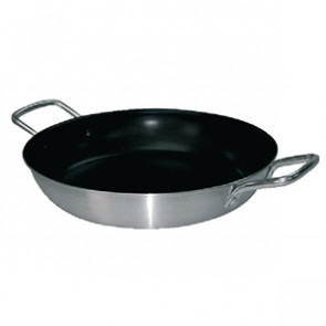 Vogue Non Stick Aluminium Paella Pan 350mm
