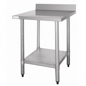 Vogue Stainless Steel Prep Table With Upstand 600mm