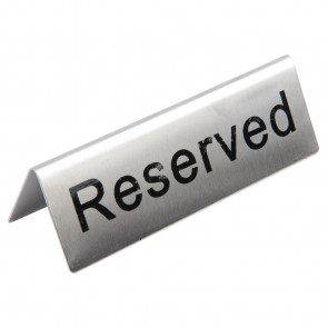 Reserved Table Sign