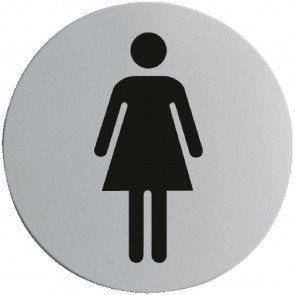 Stainless Steel Door Sign - Ladies