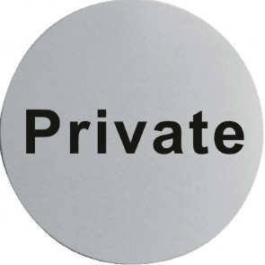 Stainless Steel Door Sign - Private