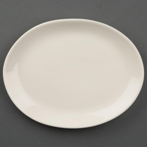 Olympia Ivory Oval Coupe Plates 202mm