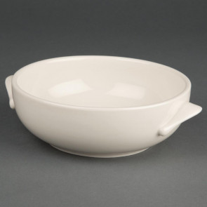 Olympia Ivory Handled Soup Bowls 425ml 15oz