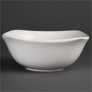 Olympia Whiteware Rounded Square Bowls 220mm