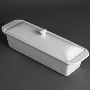 Olympia Whiteware Pate Terrine 110mm