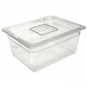 Vogue Polycarbonate 1/3 Gastronorm Container 65mm Clear