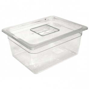 Vogue Polycarbonate 1/3 Gastronorm Container 200mm Clear