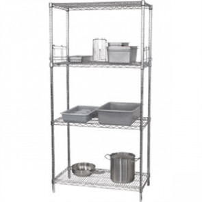 4 Tier Wire Shelving Kit 1830mm x 610mm