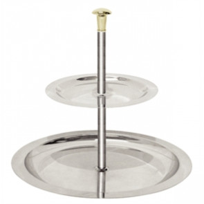 Stainless Steel 2 Tier Afternoon Tea Stand 200mm