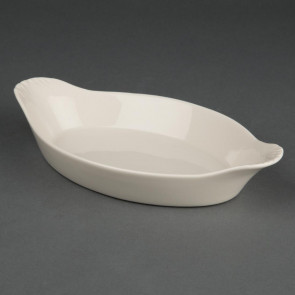 Olympia Ivory Oval Eared Dishes 205x 115mm