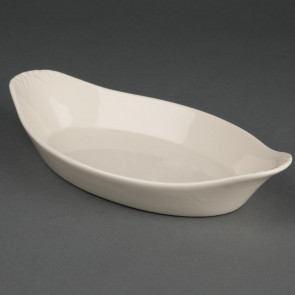 Olympia Ivory Oval Eared Dishes 230x 130mm