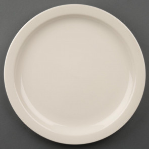 Olympia Ivory Narrow Rimmed Plates 280mm