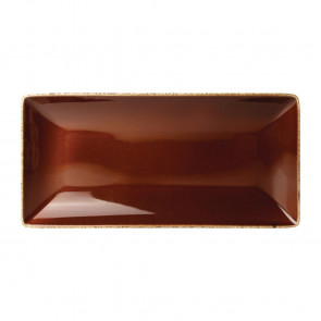 Steelite Terramesa Rectangle Plate Mocha 290 x 140mm