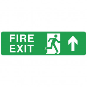 Fire Exit Arrow Up Sign