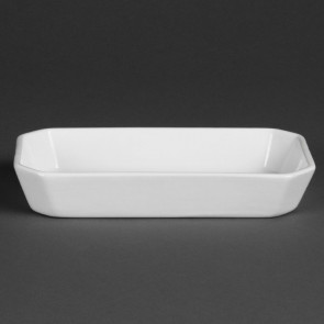 Olympia Whiteware Oblong Hors d'Oeuvre Dishes 213mm