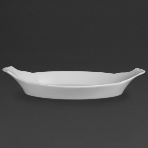 Olympia Whiteware Oval Eared Dishes 360x 199mm