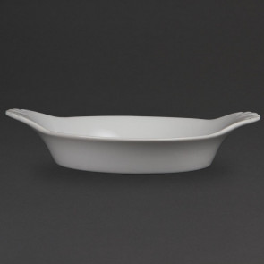 Olympia Whiteware Round Eared Dishes 220mm