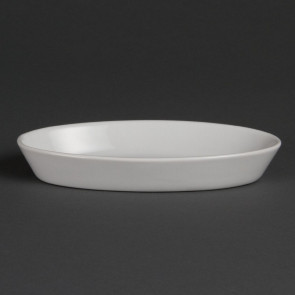 Olympia Whiteware Oval Sole Dishes 184x 103mm