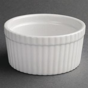 Olympia Whiteware Souffle Dishes 128mm