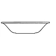 Churchill New Horizons Marble Border Salad Bowls Blue 213mm
