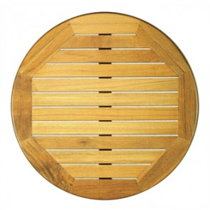 Werzalit Round Table Top Teak 600mm