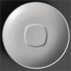 Olympia Whiteware Rounded Square Saucers 150mm