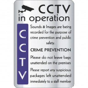 CCTV In Operation Crime Prevention Sign