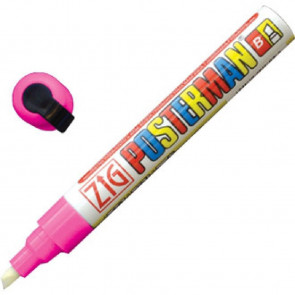 Zig Posterman Chalk Marker Pink Tip 6mm